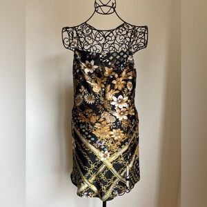 Princess Polly mini  slip dress with spaghetti straps in black, white , yellow